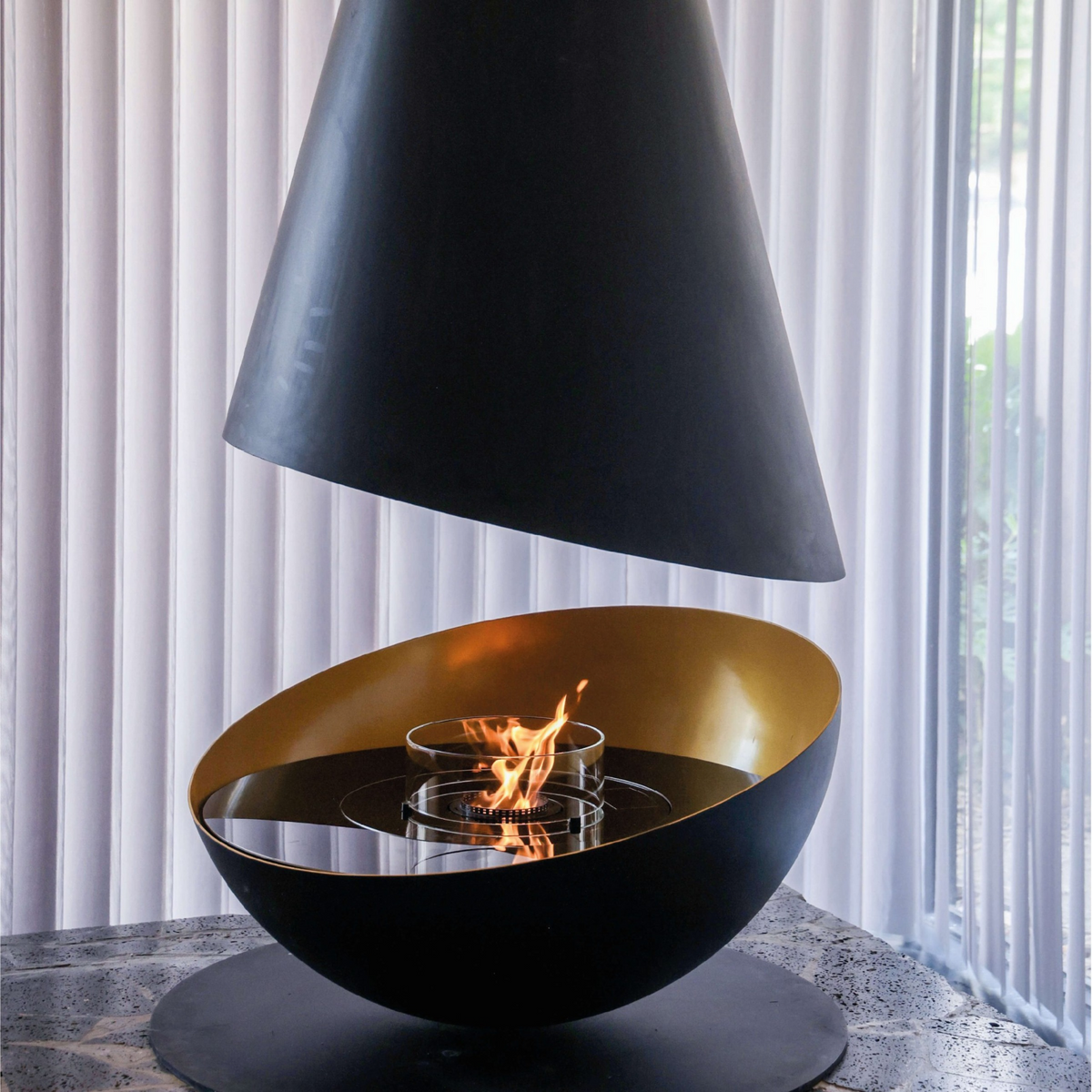 Glammfire Thales Automatic Bioethanol Suspended Fireplace