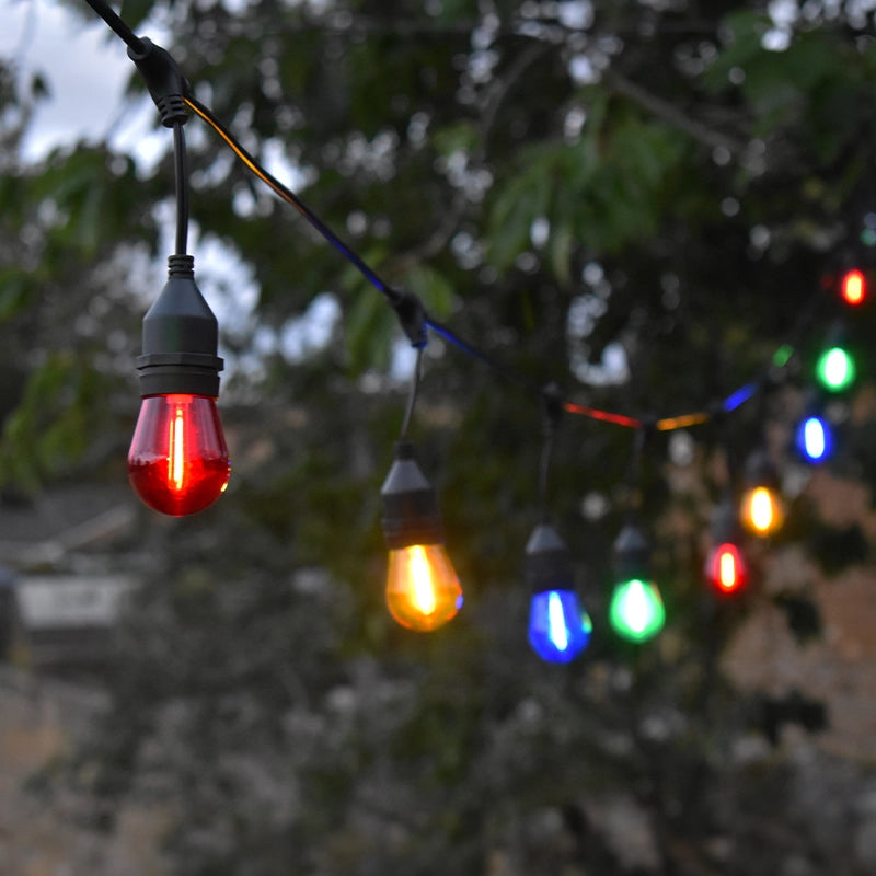 Lumena Cosmic Vela – Solar Coloured Festoon Lights with Remote Control