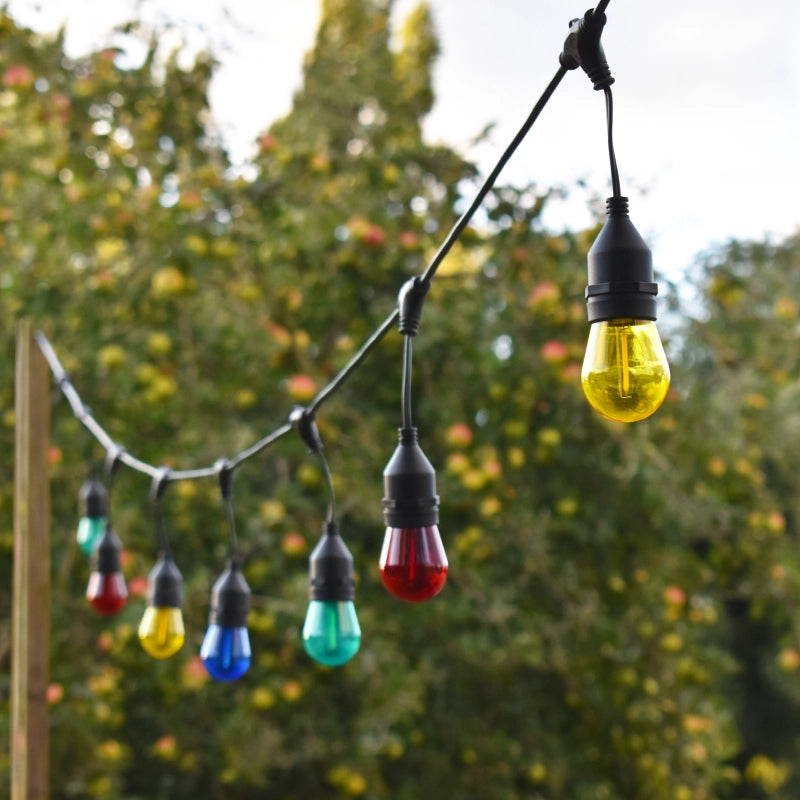 Lumena Cosmic Vela – Solar Coloured Festoon Lights with Remote Control