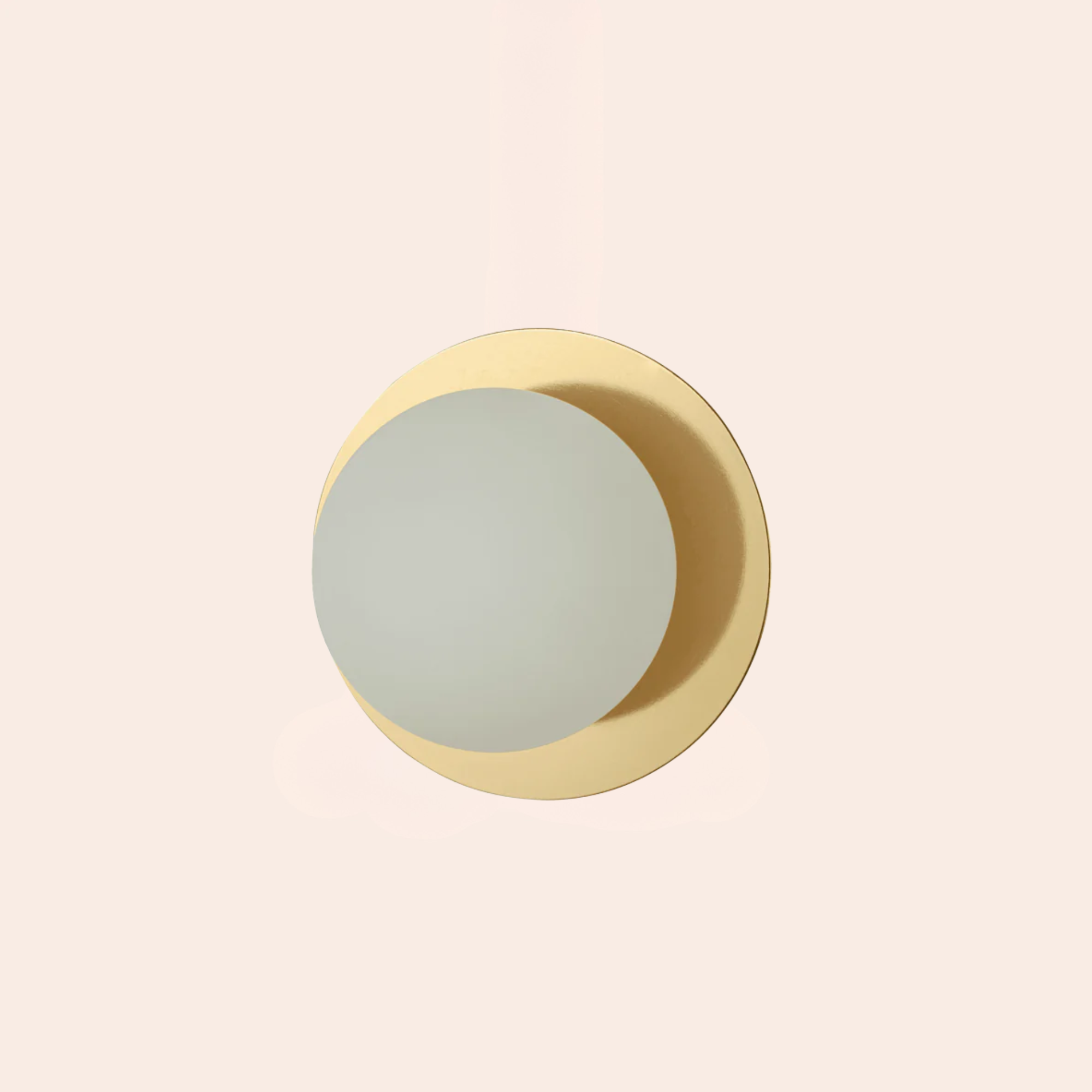 houseof. Opal Disk Wall Light - Brass