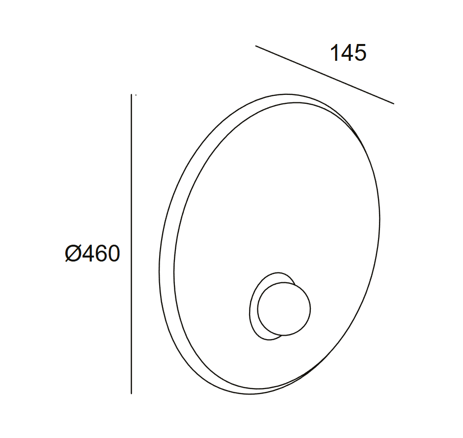 LedsC4 Trip 460mm Wall Light