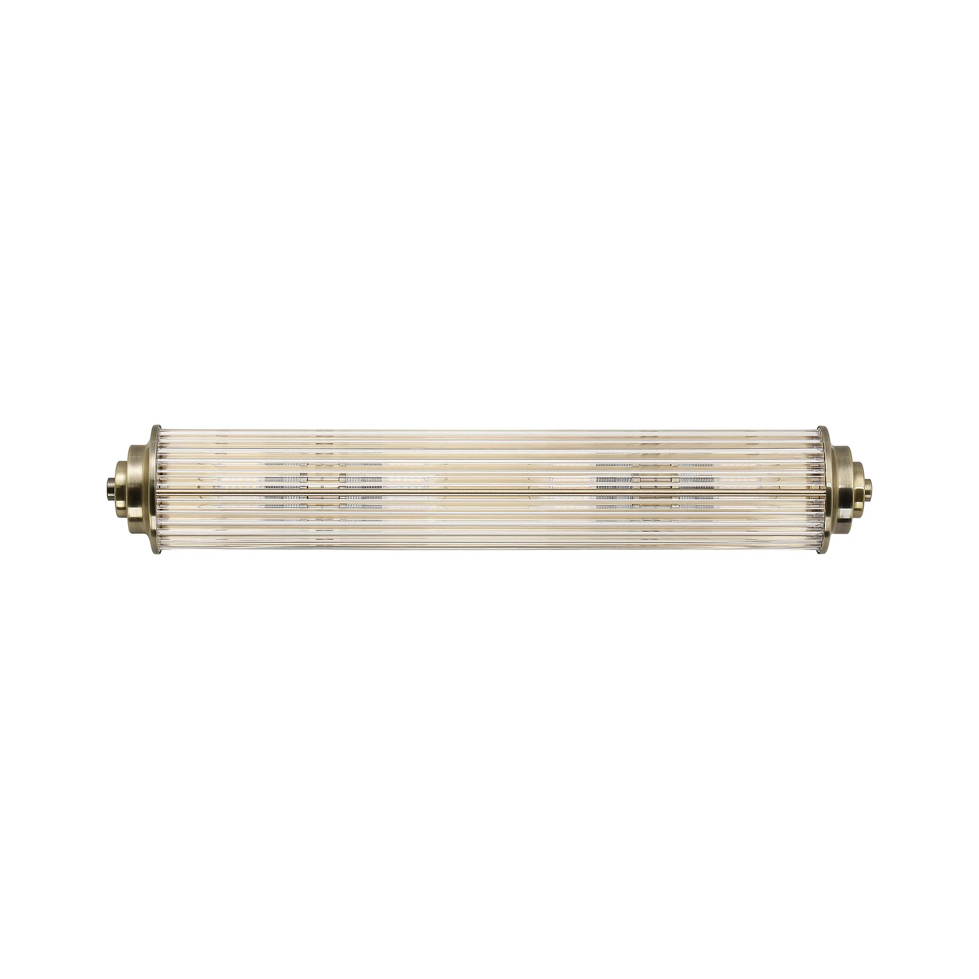Fabula Wedgewood Large 4 Light Glass Rod Wall Light G9 IP44 - Antique Brass