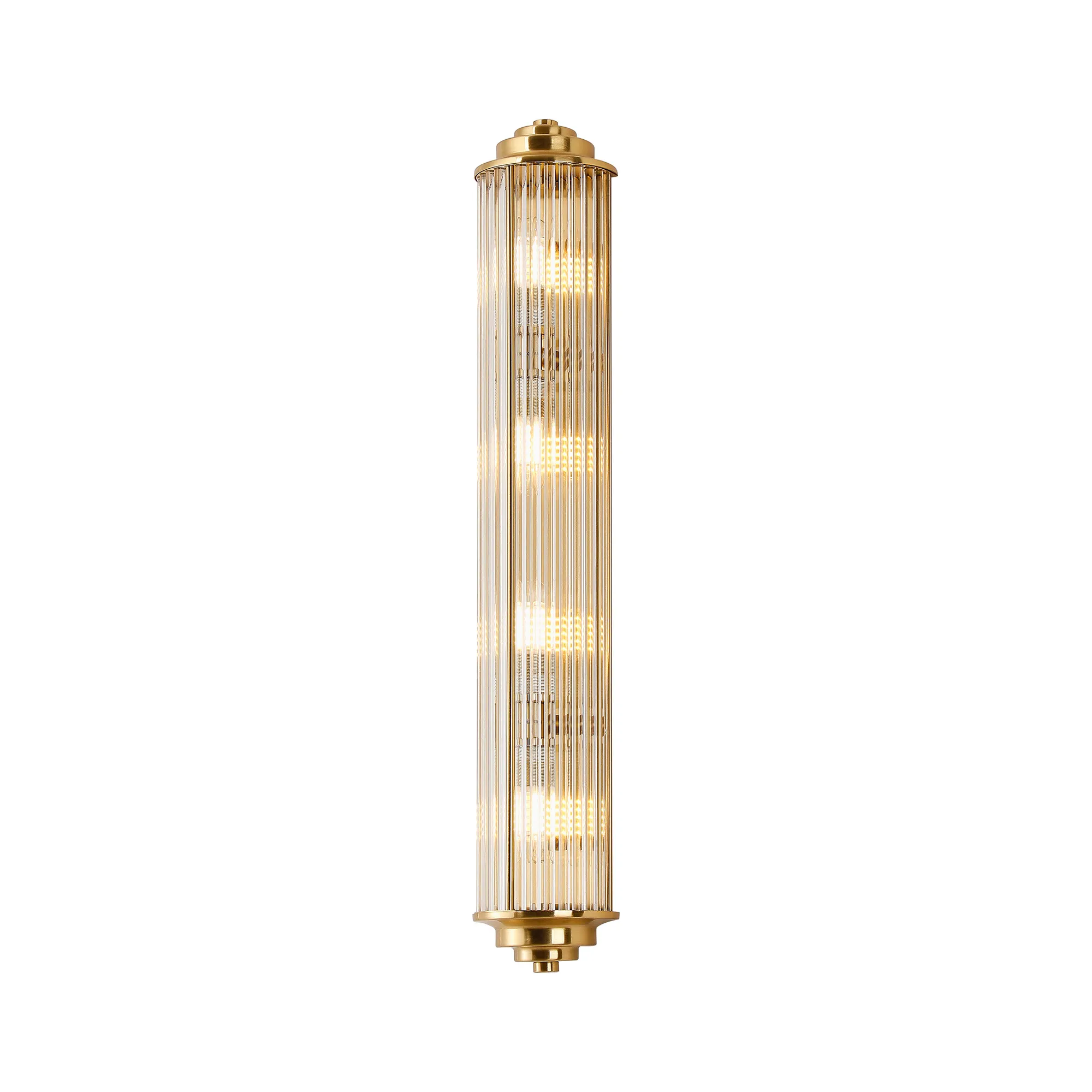 Fabula Wedgewood Large 4 Light Glass Rod Wall Light G9 IP44 - Gold