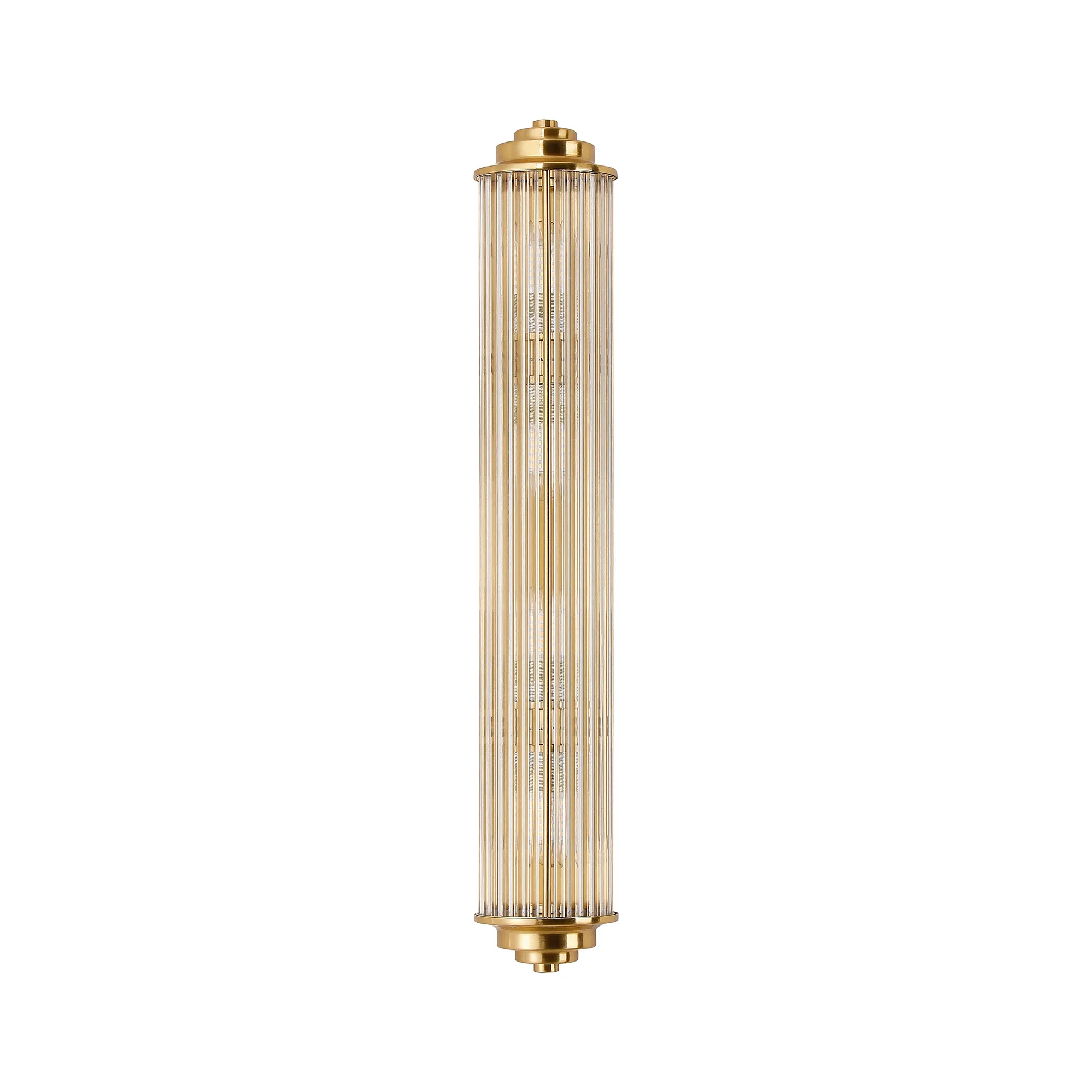 Fabula Wedgewood Large 4 Light Glass Rod Wall Light G9 IP44 - Gold