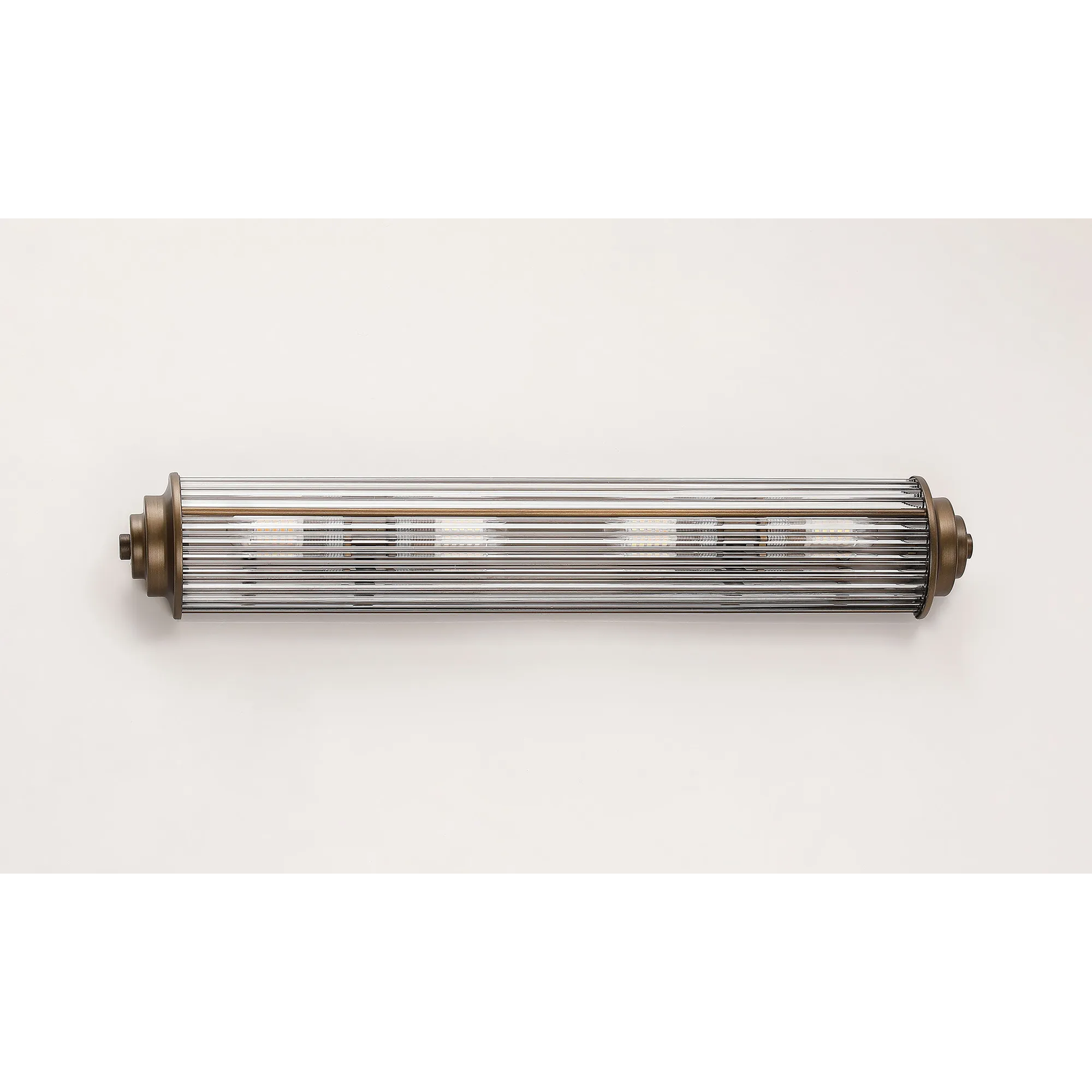 Fabula Wedgewood Large 4 Light Glass Rod Wall Light G9 IP44 - Bronze
