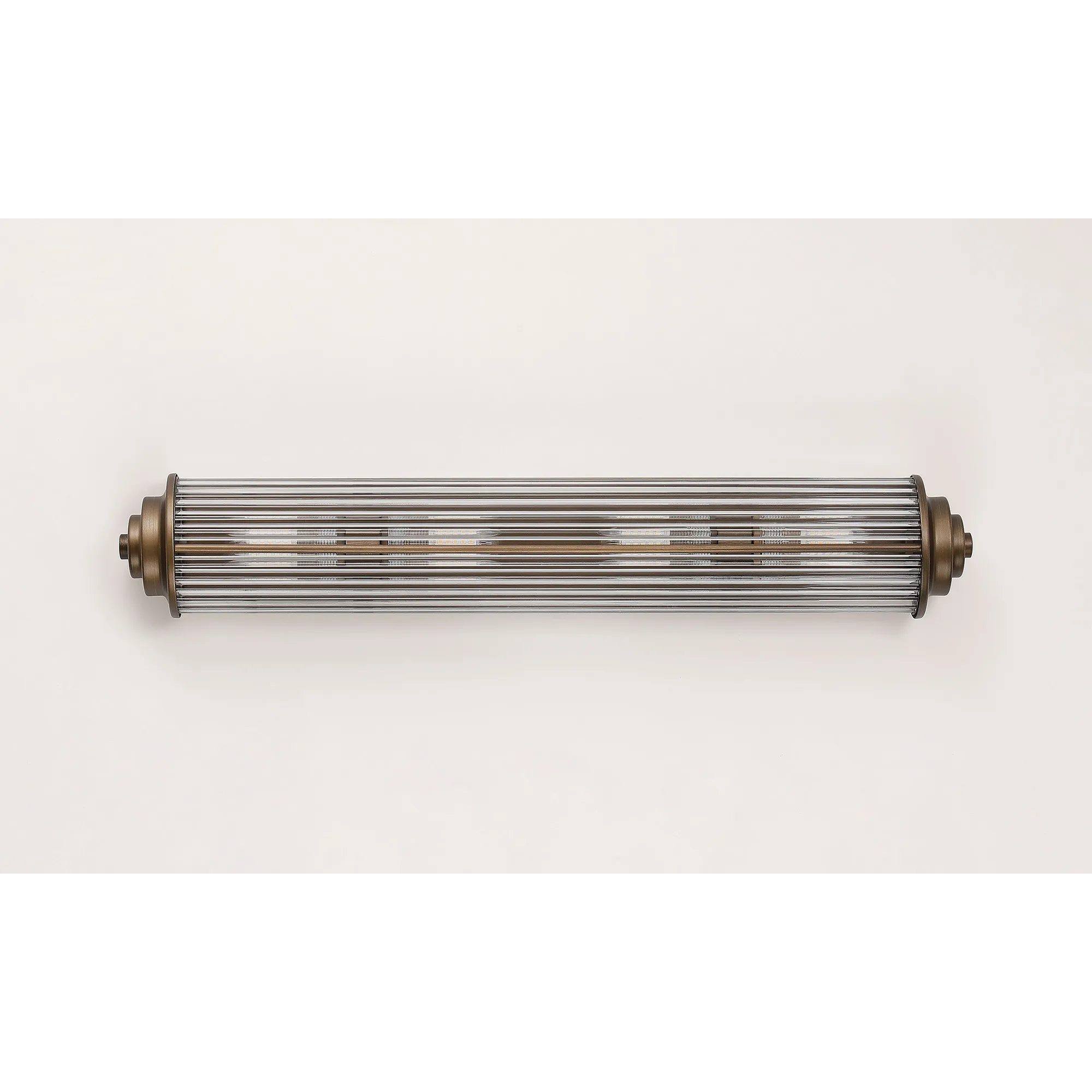 Fabula Wedgewood Large 4 Light Glass Rod Wall Light G9 IP44 - Bronze
