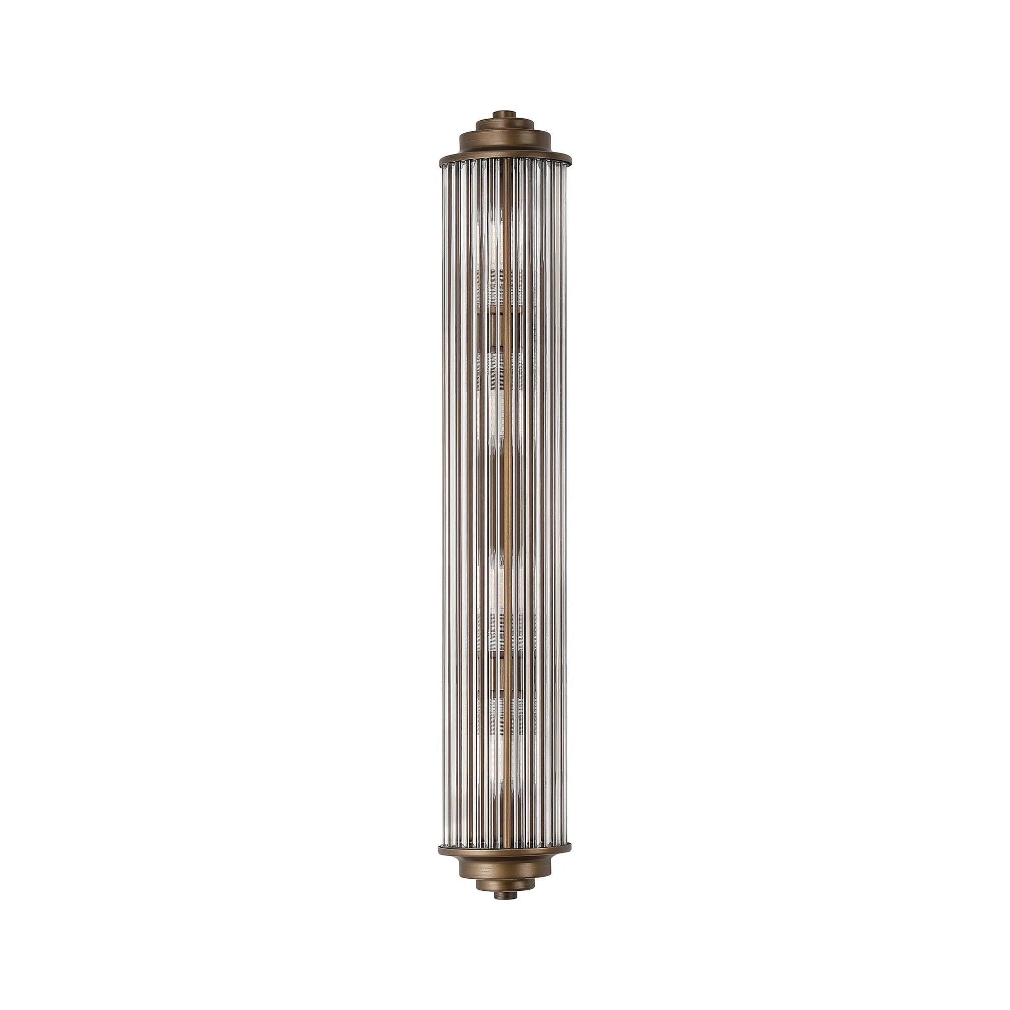 Fabula Wedgewood Large 4 Light Glass Rod Wall Light G9 IP44 - Bronze