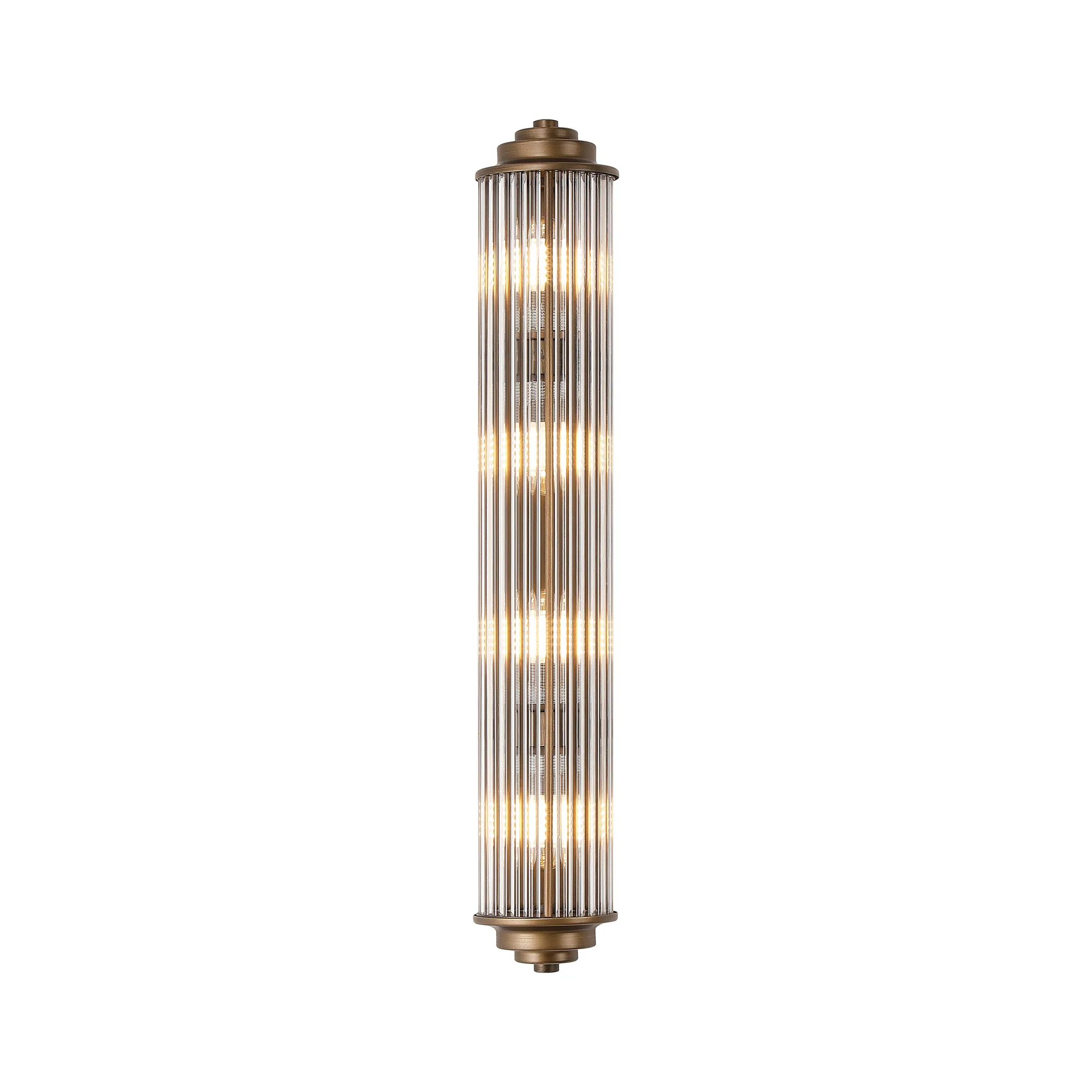 Fabula Wedgewood Large 4 Light Glass Rod Wall Light G9 IP44 - Bronze