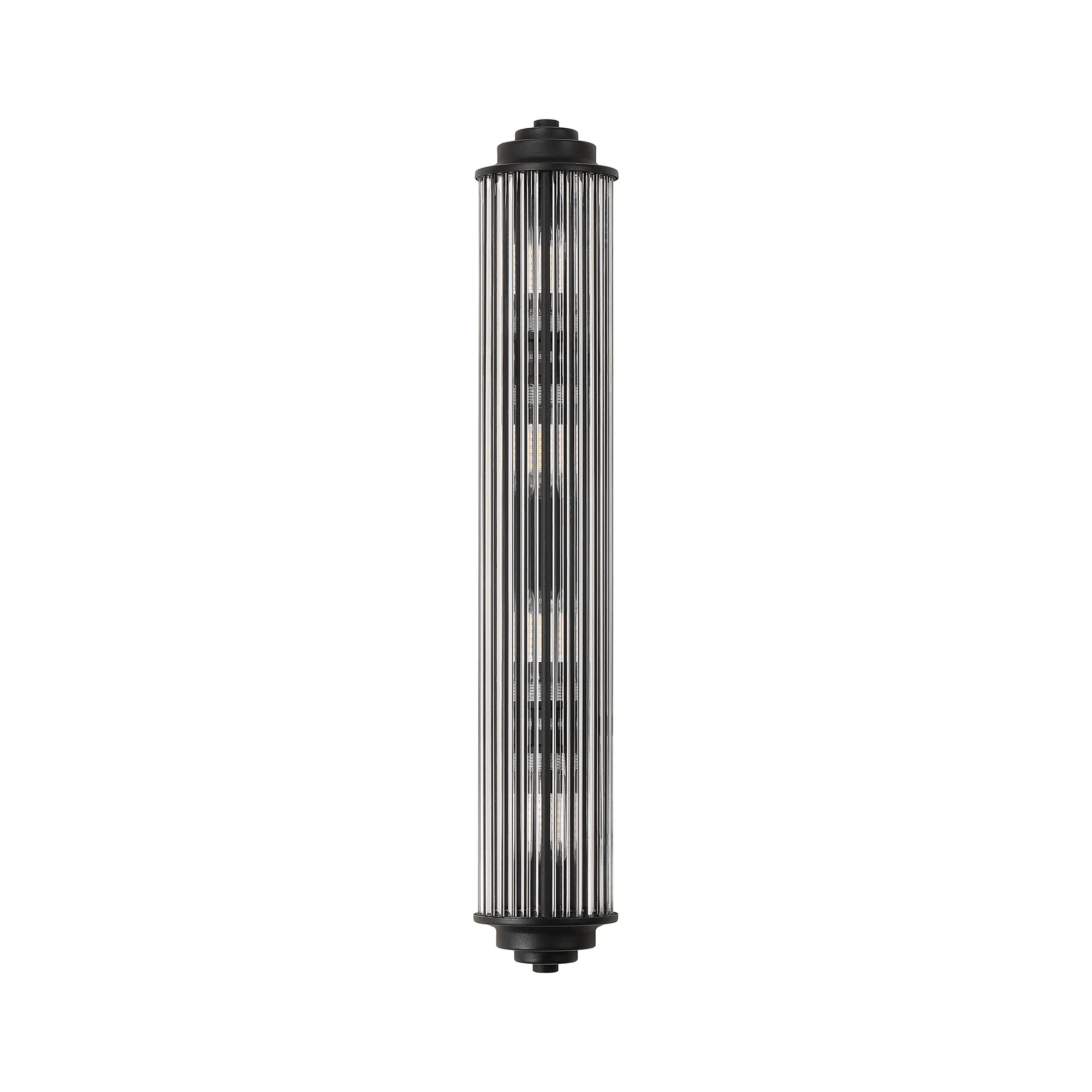 Fabula Wedgewood Large 4 Light Glass Rod Wall Light G9 IP44 - Satin Black