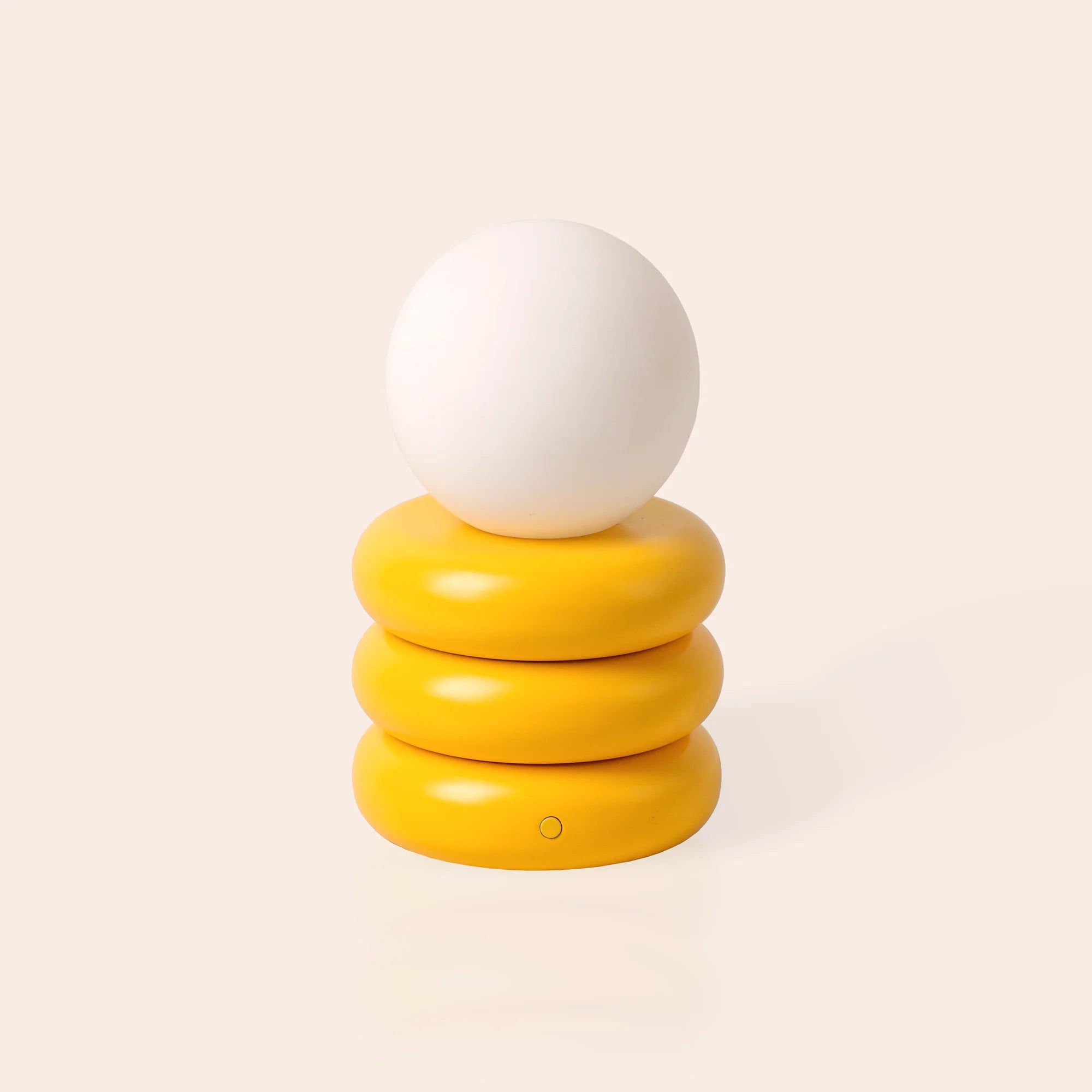 houseof. Tube 'Glow Worm' Rechargeable Table Lamp - Yolk Yellow