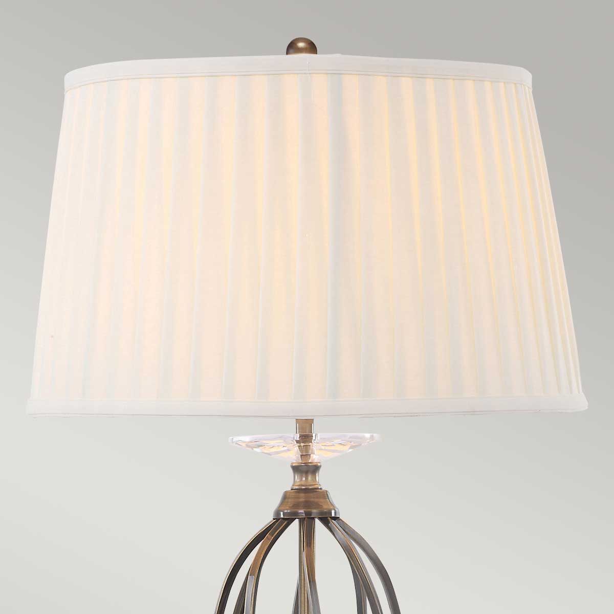 Elstead Aegean Single Table Lamp - Aged Brass