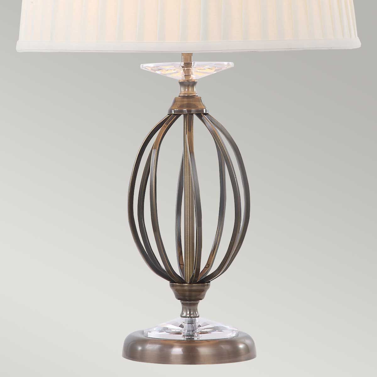 Elstead Aegean Single Table Lamp - Aged Brass