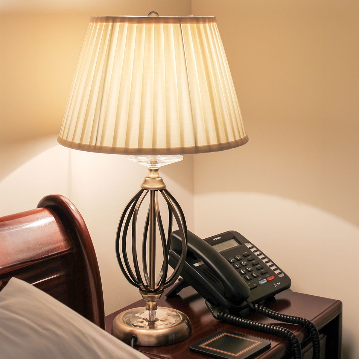 Elstead Aegean Single Table Lamp - Aged Brass