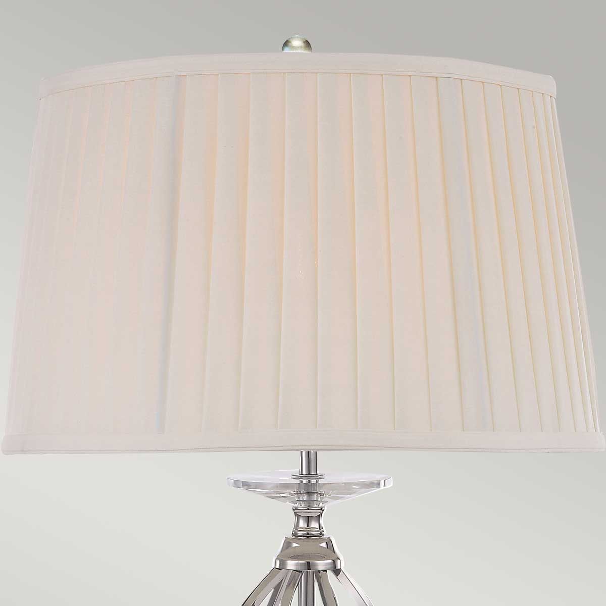 Elstead Aegean Single Table Lamp - Polished Nickel