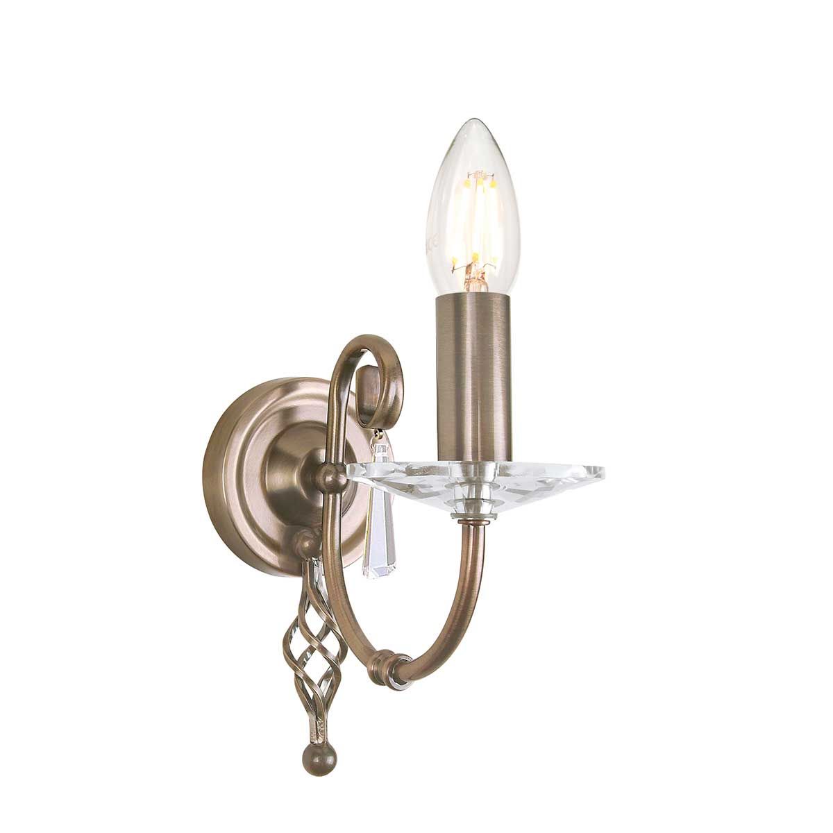 Elstead Aegean Single Wall Light - Aged Brass