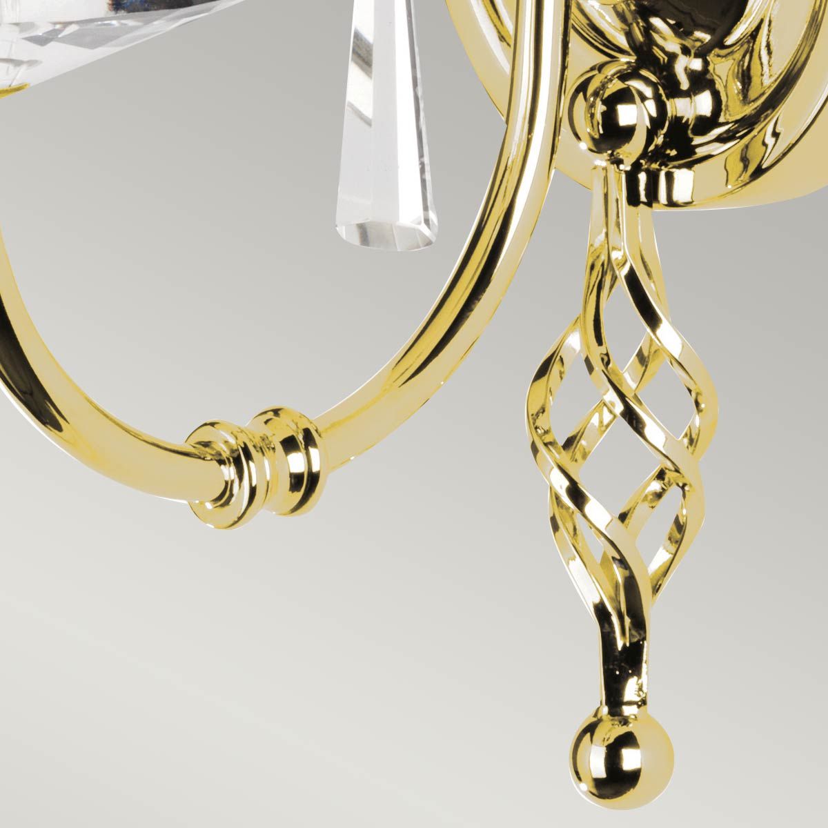 Elstead Aegean Single Wall Light - Polished Brass