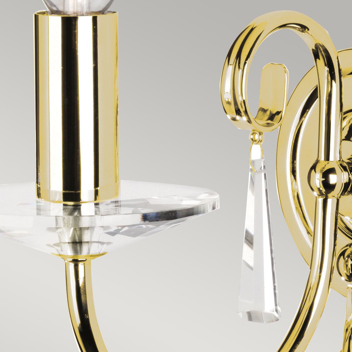 Elstead Aegean Single Wall Light - Polished Brass
