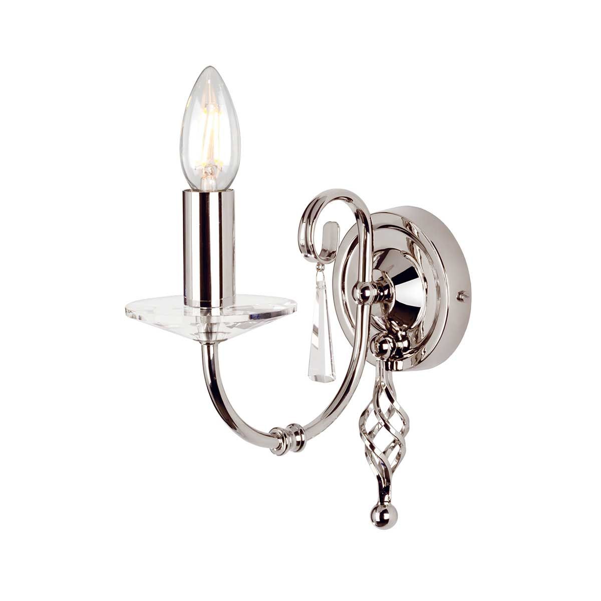 Elstead Aegean Single Wall Light - Polished Nickel