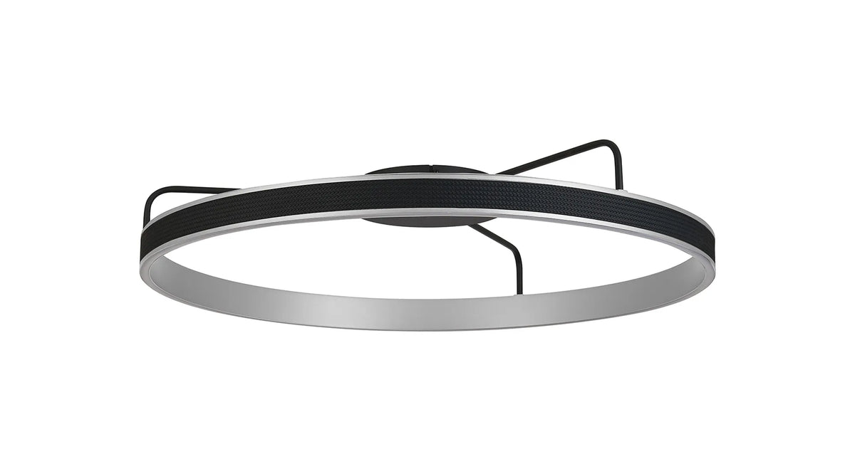 Fabula Alina Round Ceiling Light – Black & Antique Silver