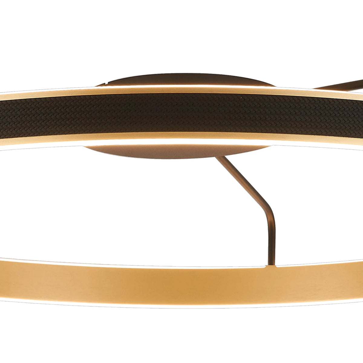 Fabula Alina Round Ceiling Light – Black & Brushed Gold