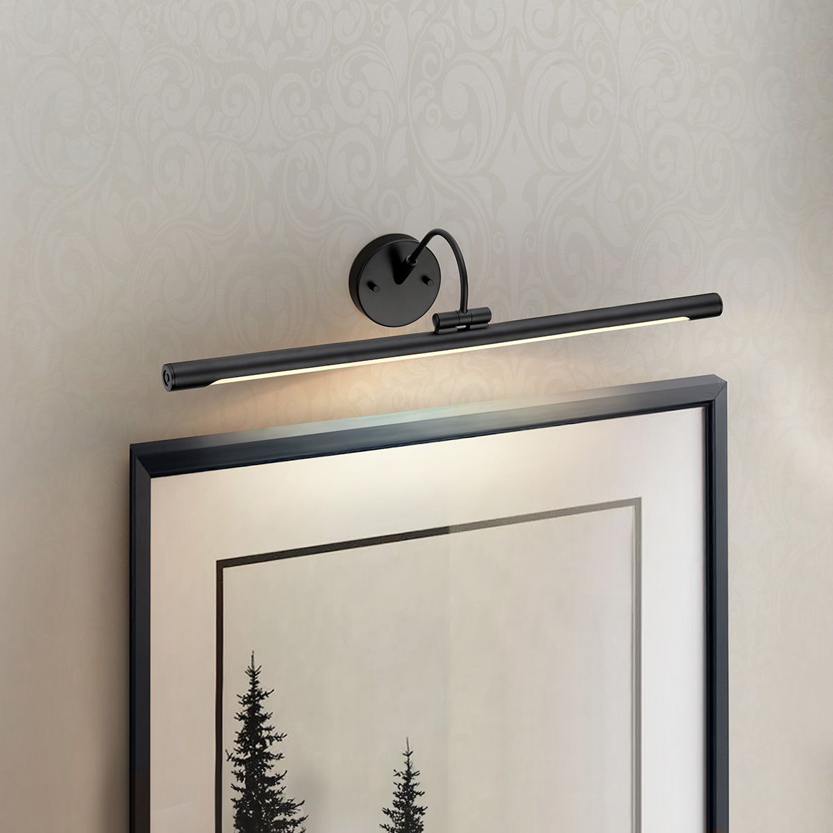 Elstead Alton Single Large LED Picture Light - Black