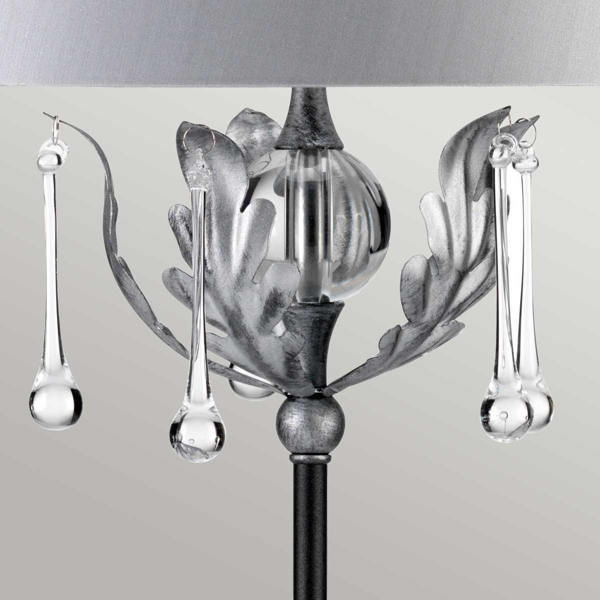 Elstead Amarilli Single Table Lamp - Black & Silver