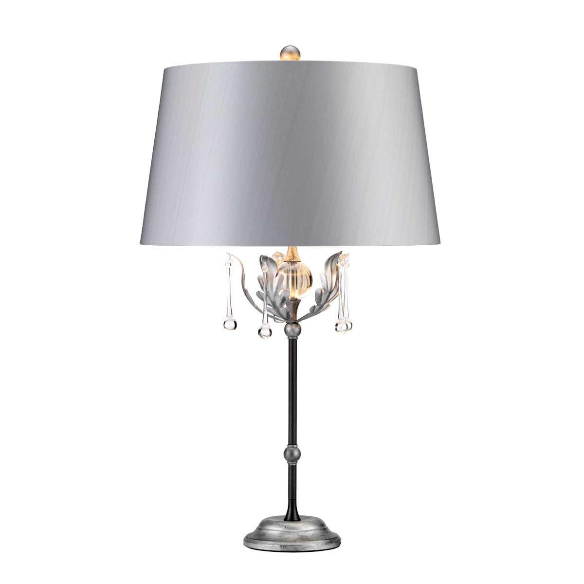 Elstead Amarilli Single Table Lamp - Black & Silver