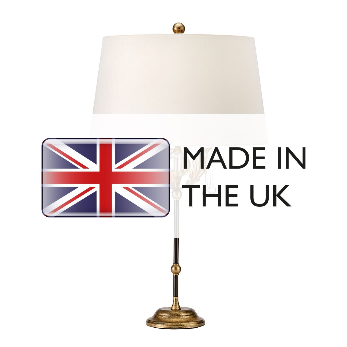 Elstead Amarilli 1 Light Table Lamp - Bronze with Gold Patina