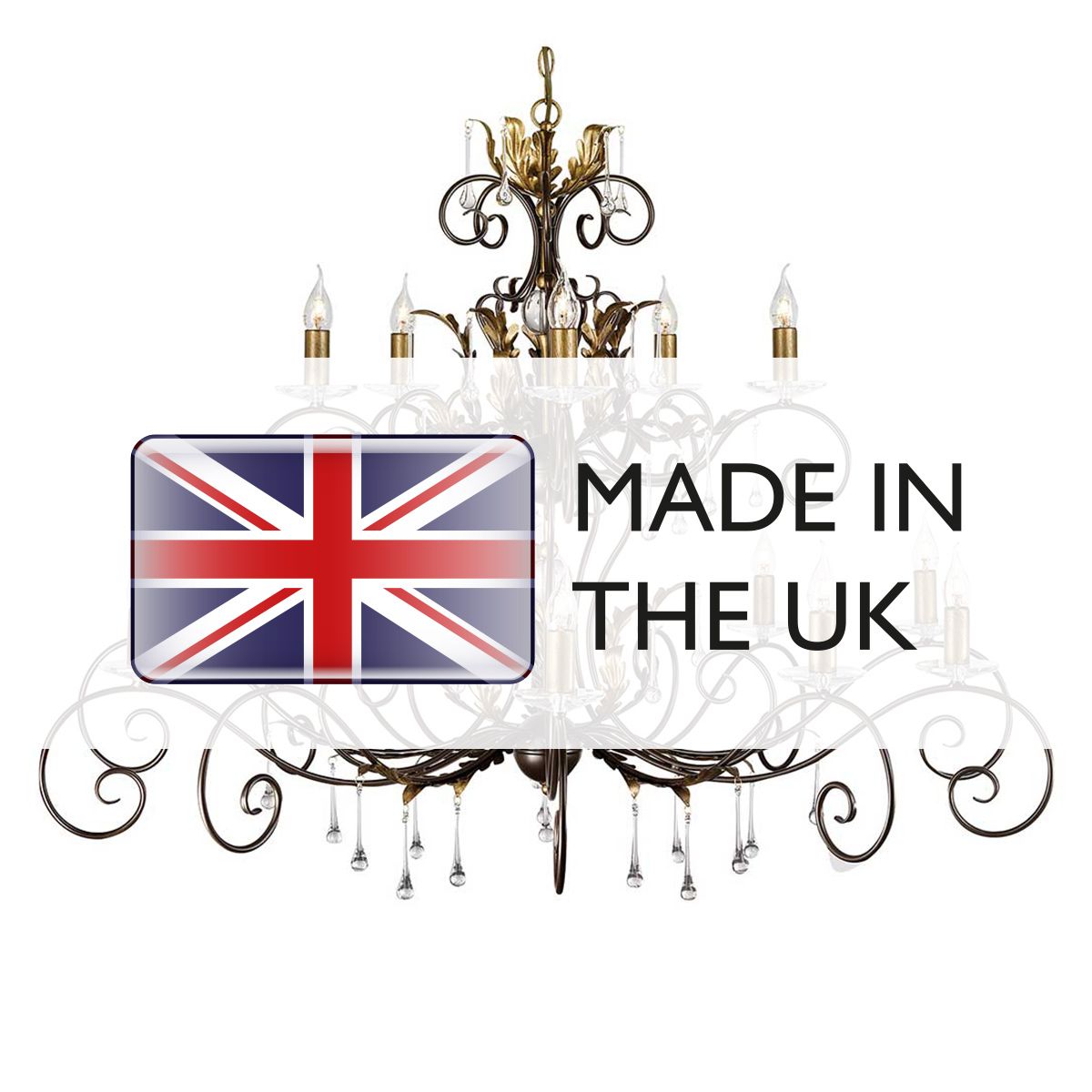 Elstead Amarilli 15 Light Chandelier - Bronze