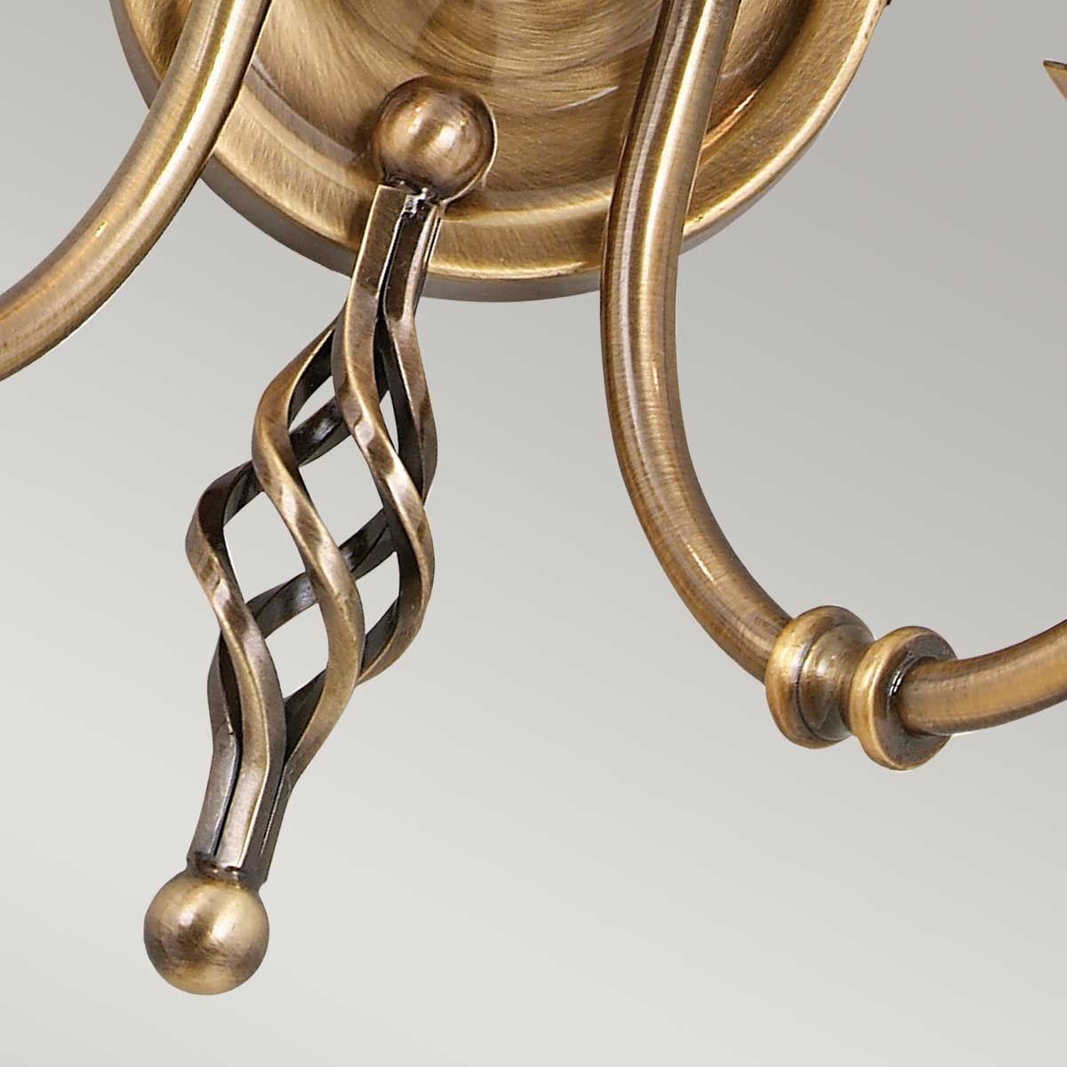 Elstead Artisan 2 Light Wall Light - Aged Brass