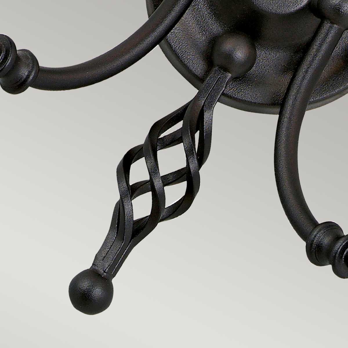 Elstead Artisan 2 Light Wall Light - Black
