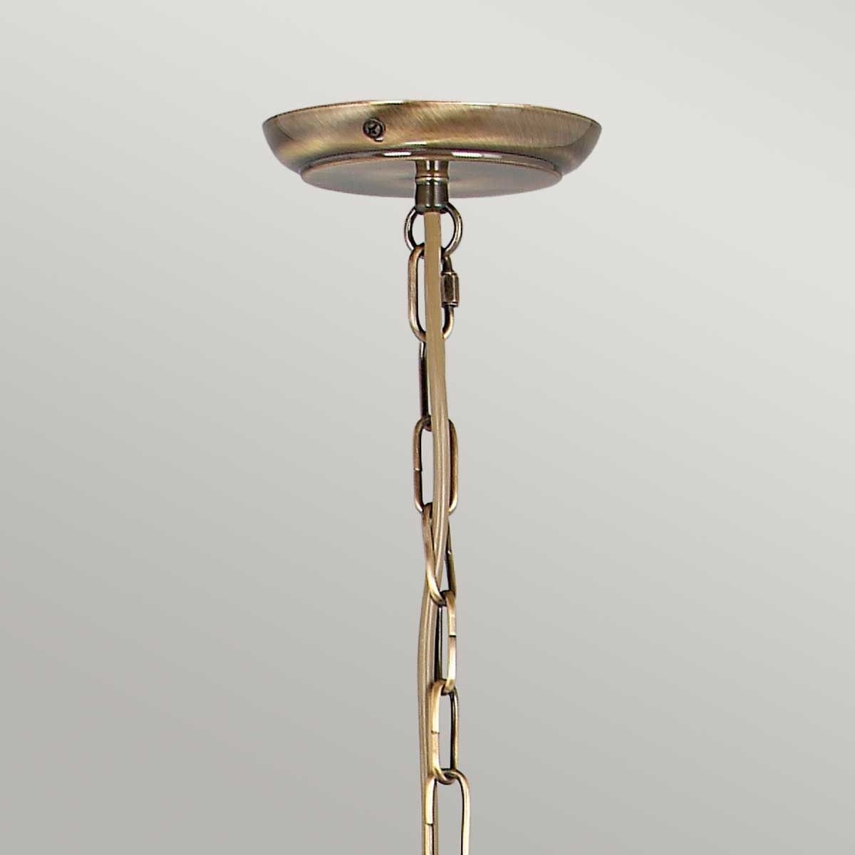 Elstead Artisan 3 Light Chandelier - Aged Brass