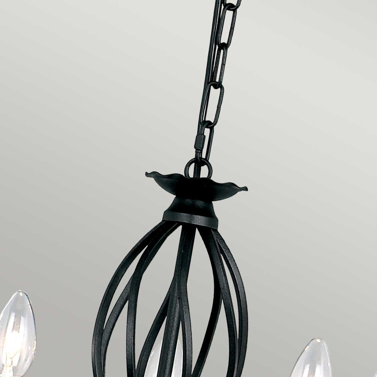Elstead Artisan 5 Light Chandelier - Black