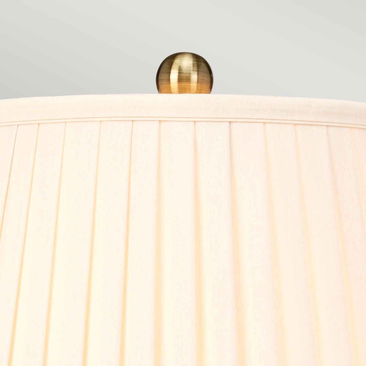Elstead Arum Single Table Lamp - Aged Brass