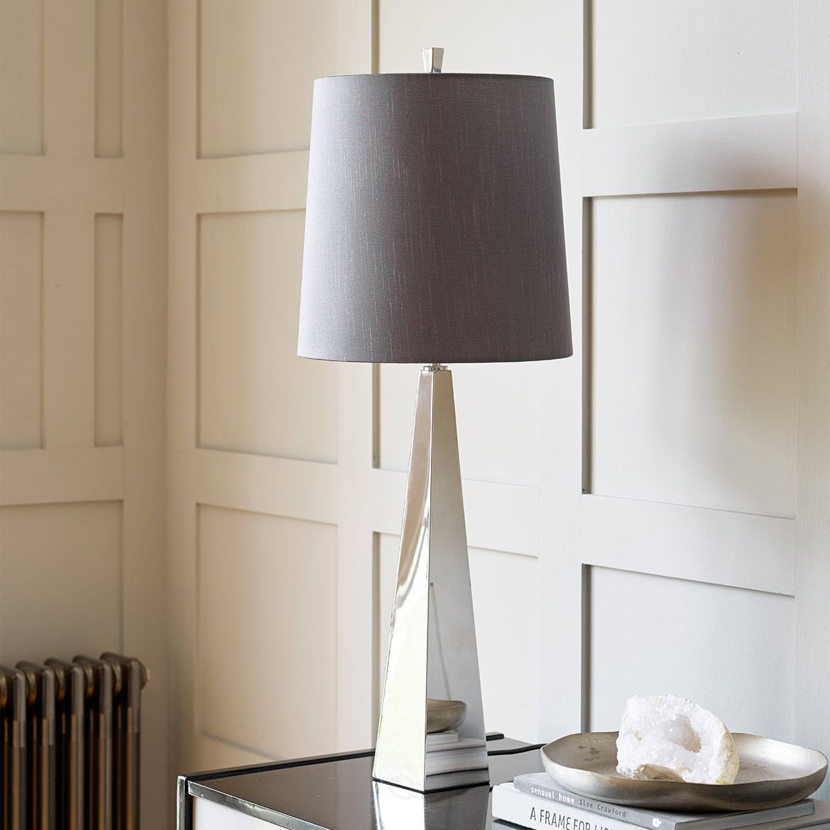 Elstead Ascent Single Table Lamp - Polished Nickel