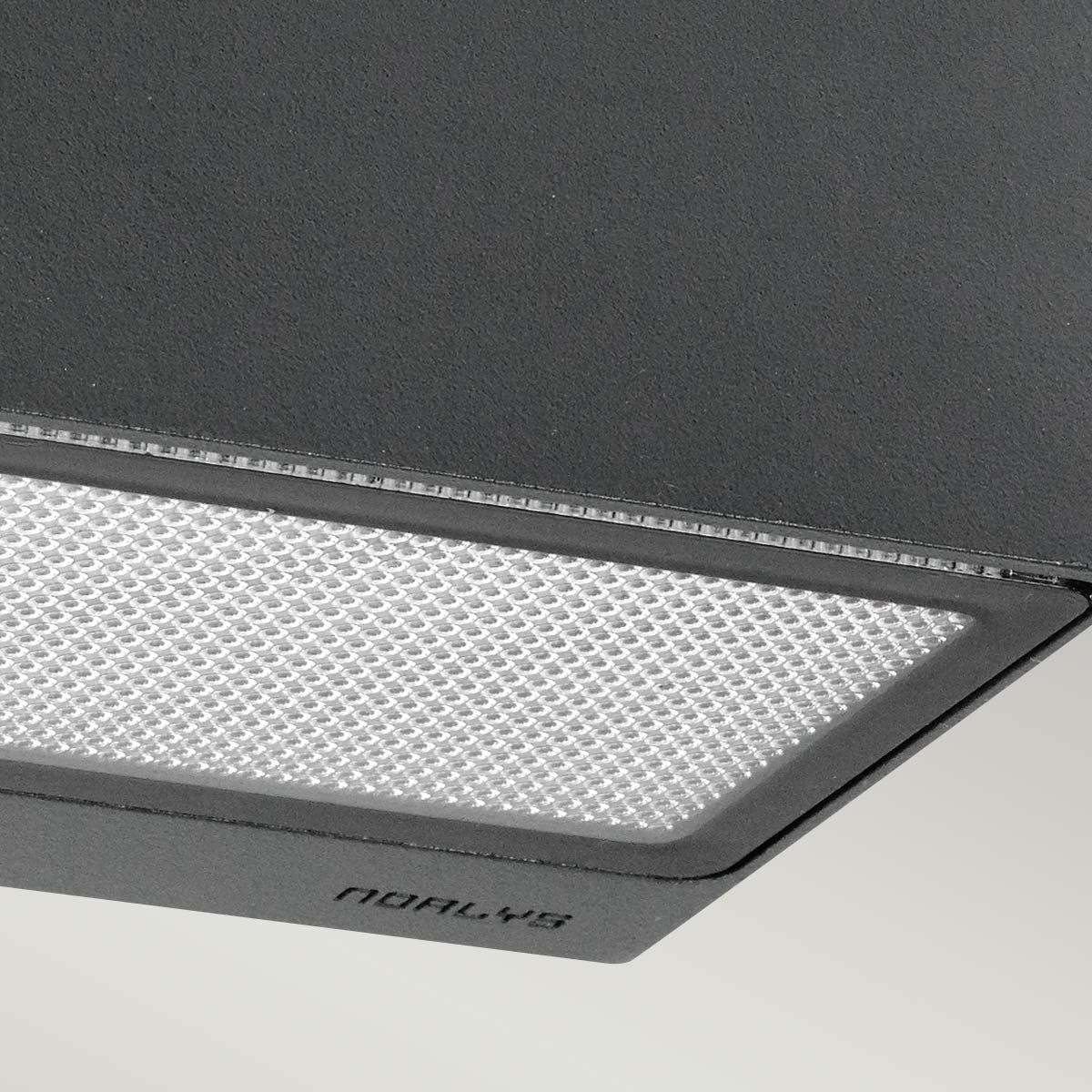 Norlys Asker Single Up and Down E27 Wall Light - Graphite
