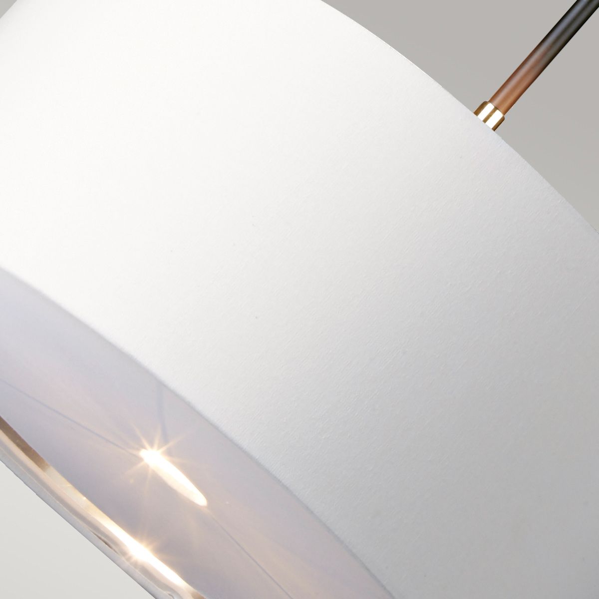 Elstead Balance 1 Light Pendant - Black & Polished Nickel