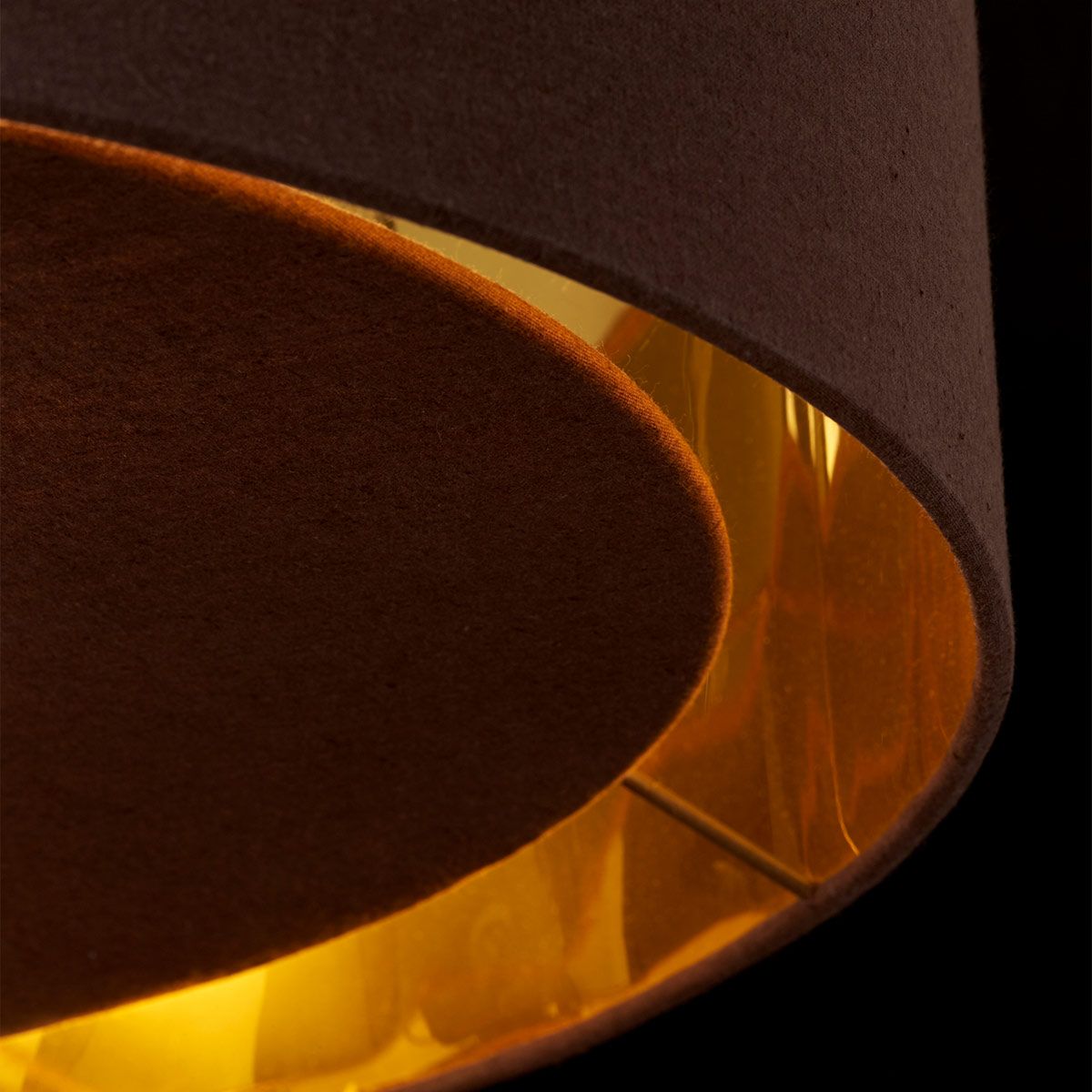 Elstead Balance Single Pendant - Brown & Polished Brass