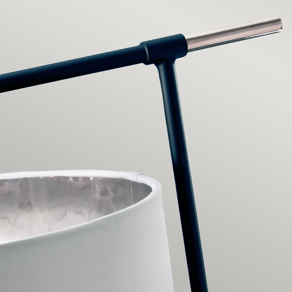 Elstead Balance 1 Light Table Lamp - Black & Polished Nickel
