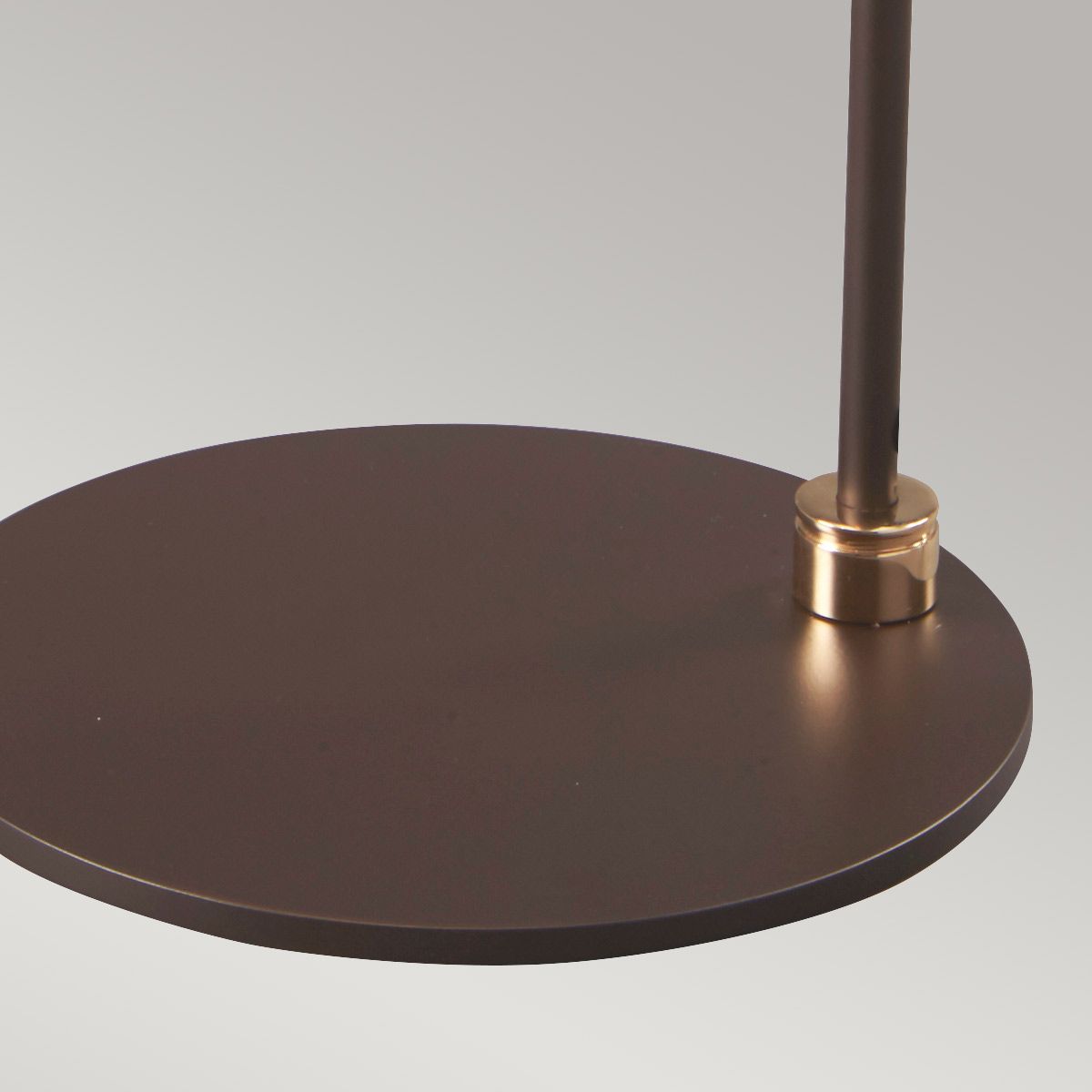 Elstead Balance Single Table Lamp - Brown & Polished Brass