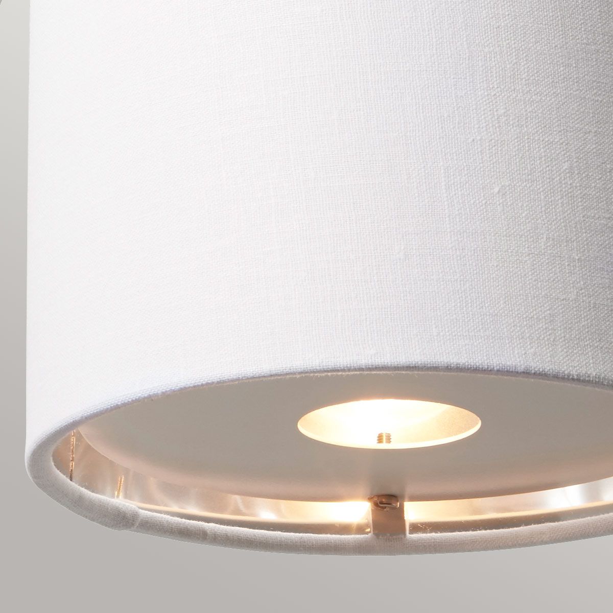 Elstead Balance Single Wall Light - White & Polished Nickel