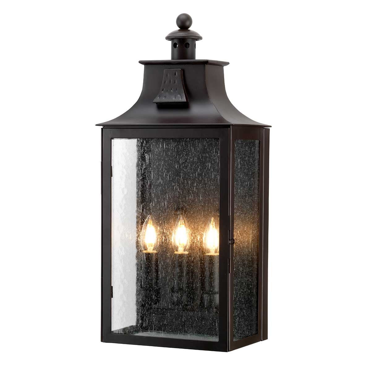 Elstead Balmoral 3 Light Wall Lantern - Old Bronze