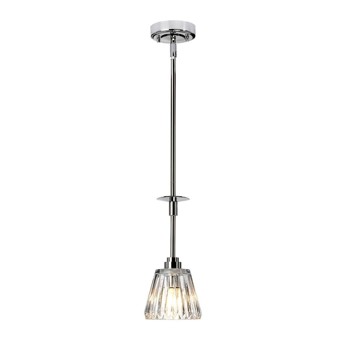Elstead Agatha Single Bathroom Pendant - Polished Chrome