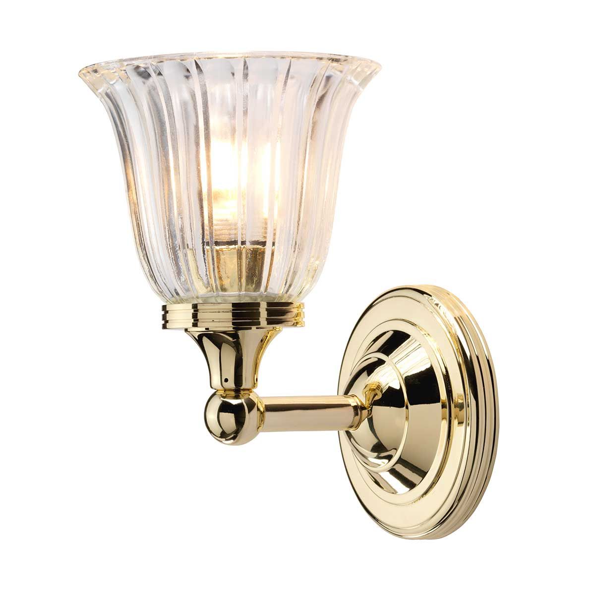 Elstead Austen Single Bathroom Wall Light - Polished Brass