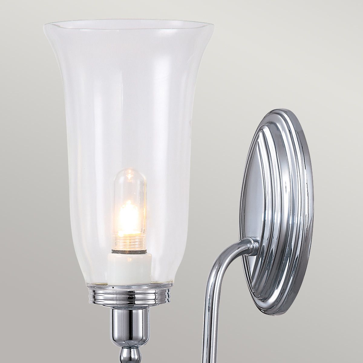Elstead Blake Single Bathroom Wall Light - Polished Chrome