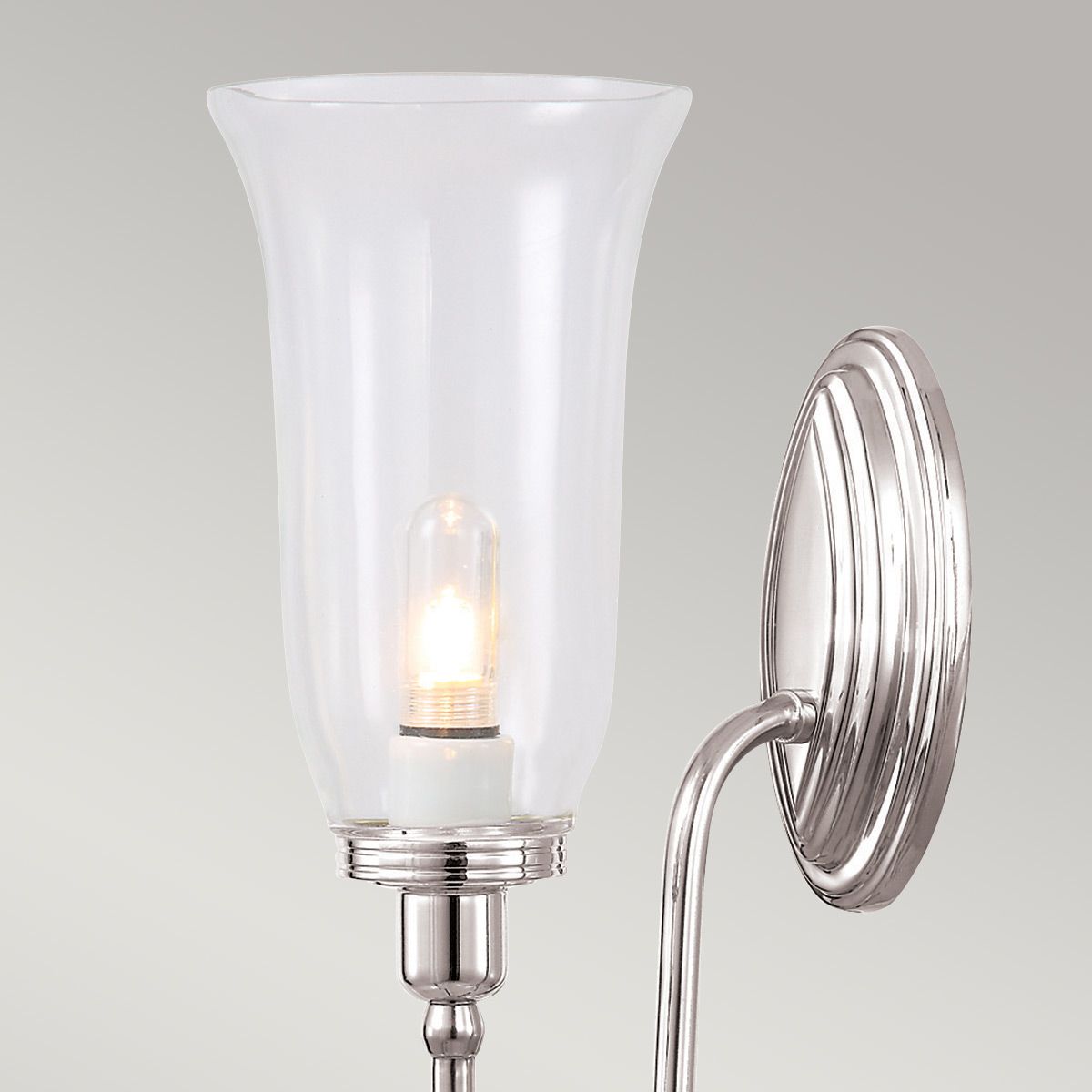 Elstead Blake Single Bathroom Wall Light - Polished Nickel