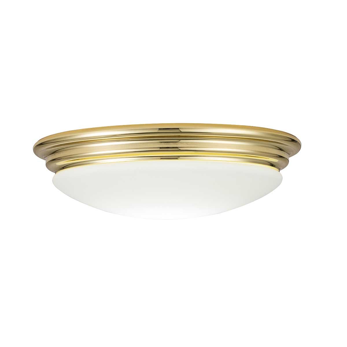 Elstead Brompton Single Bathroom Flush Fitting - Polished Brass