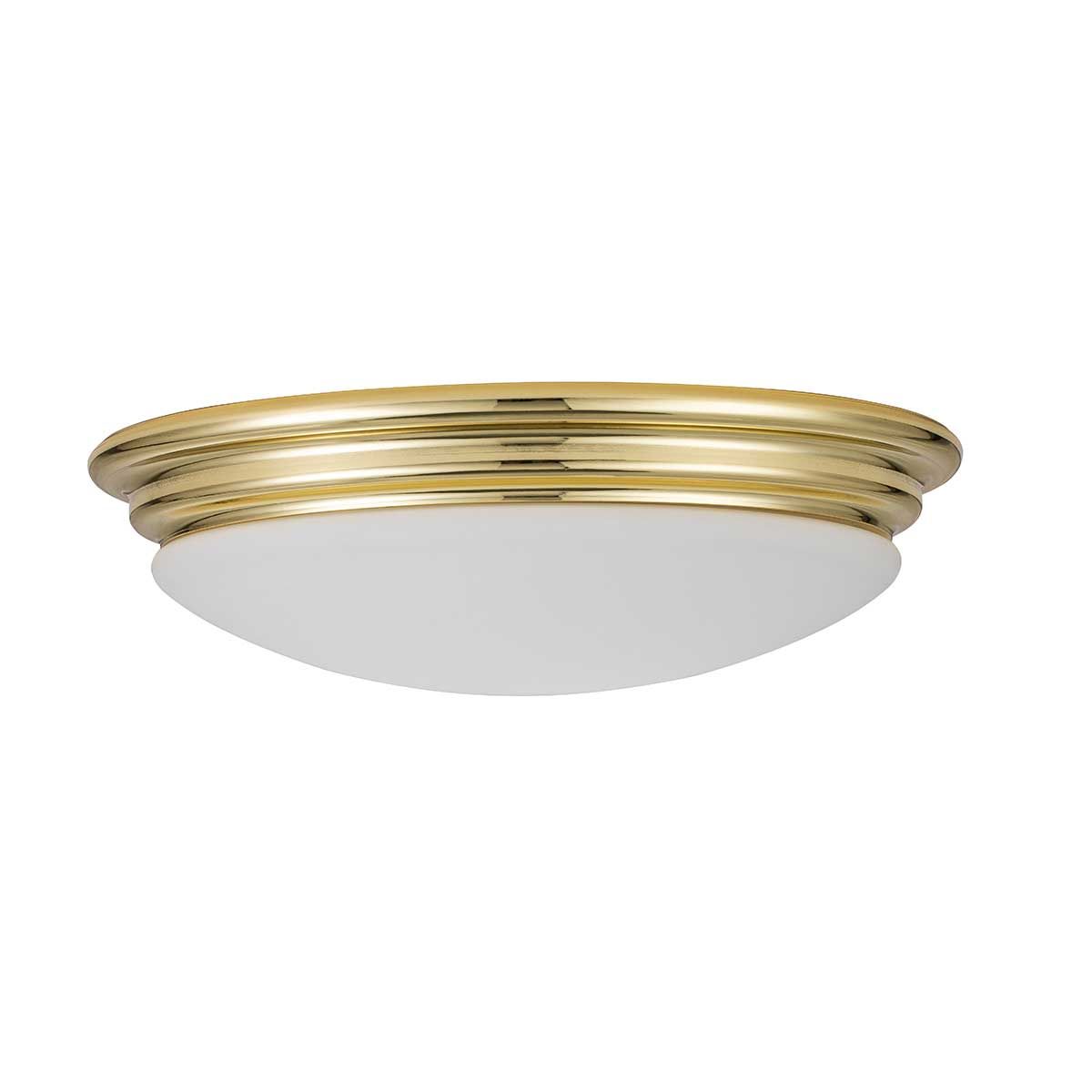 Elstead Brompton Single Bathroom Flush Fitting - Polished Brass