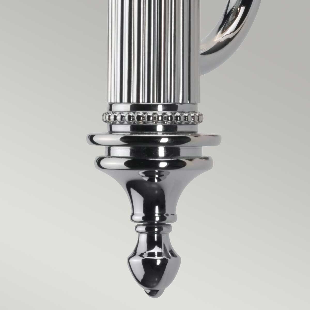 Elstead Carroll Tall Single Bathroom Wall Light - Polished Chrome