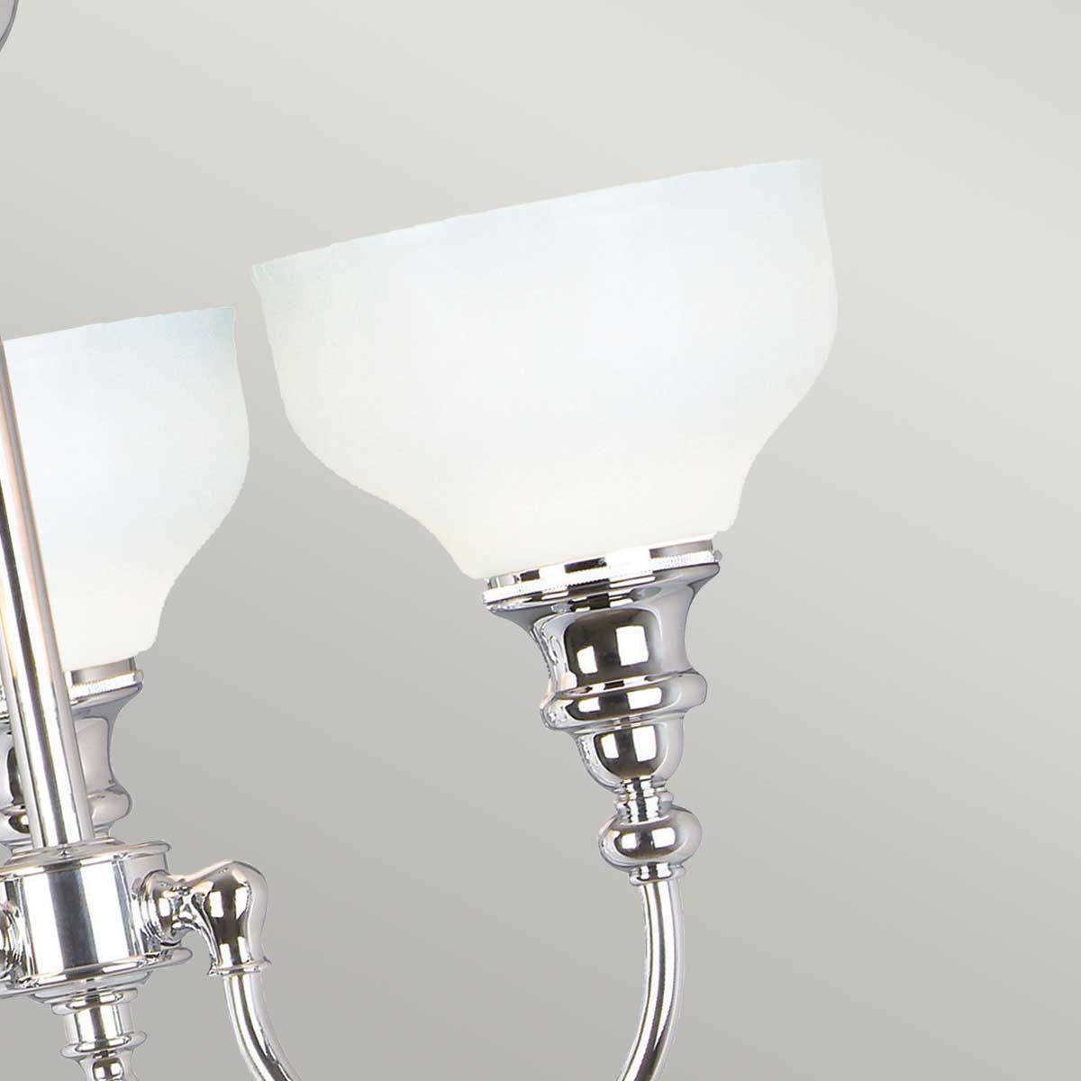 Elstead Cheadle 3 Light Bathroom Semi-Flush Fitting - Polished Chrome